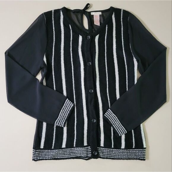 Tulle Tops - Tulle Anthropologie Women's Knit and Sheer Cardigan